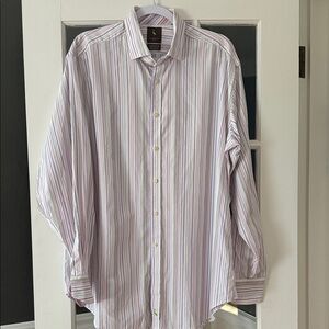Men's multicolored Striped Button-Down Shirt